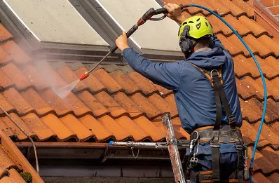 Démoussage et hydrofuge de toiture à Plouguenast-Langast